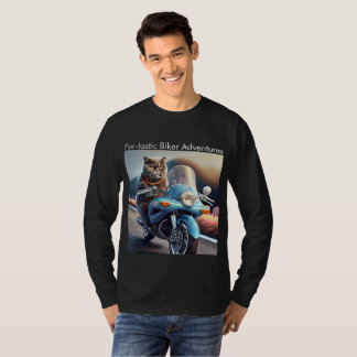Grundläggande Långärmad för päls-tastisk Biker Äve T Shirt