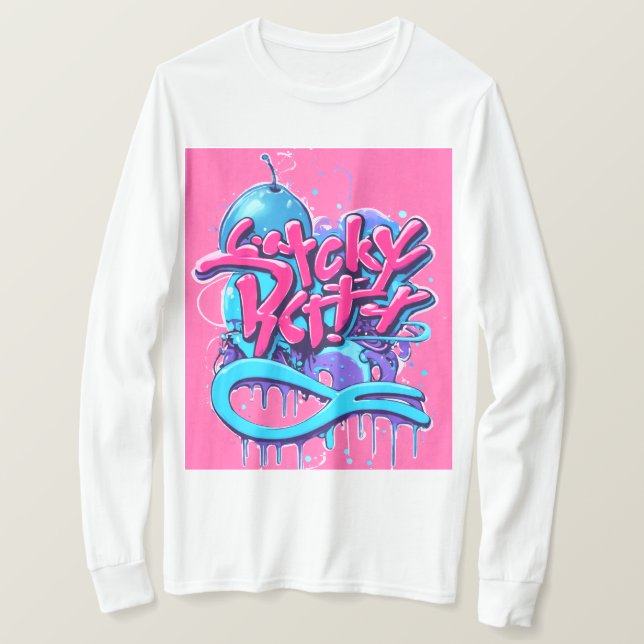 Grundläggande Långärmad T-Shirt (Design framsida)