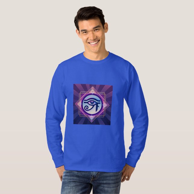 Grundläggande långärmad t-shirt (Hel framsida)