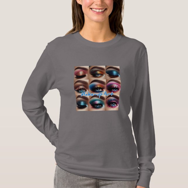 Grundläggande långärmad T-shirt (Framsida)