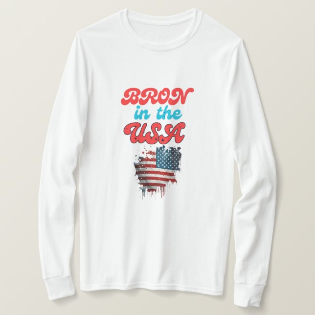 Grundläggande Långärmad T-Shirt (Design framsida)