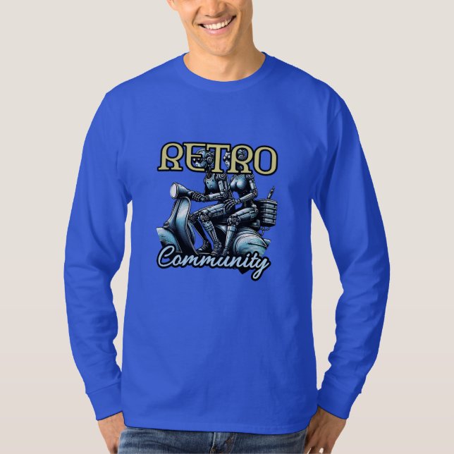 Grundläggande långärmad T-shirt (Framsida)