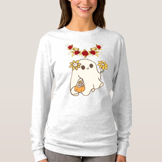 Grundläggande långärmad t-shirt (Framsida)