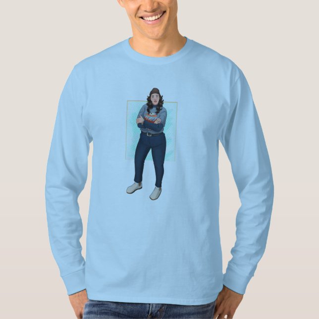 Grundläggande Långärmad T-Shirt (Framsida)