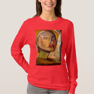 Grundläggande långärmad t-shirt för kvinna