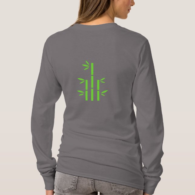Grundläggande långärmad T-shirt (rökgrå livfull) (Baksida)