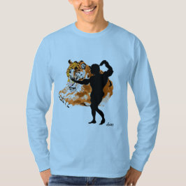 Grundläggande långärmad T-shirt : Tigrar Inuti