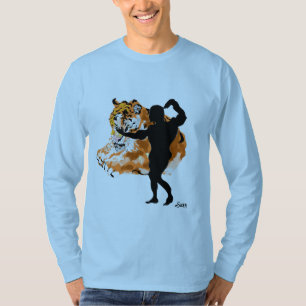 Grundläggande långärmad T-shirt : Tigrar Inuti