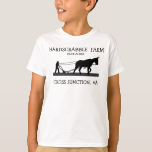 GRUNDLÄGGANDE LANTGÅRDUTSLAGSPLATS T-SHIRT
