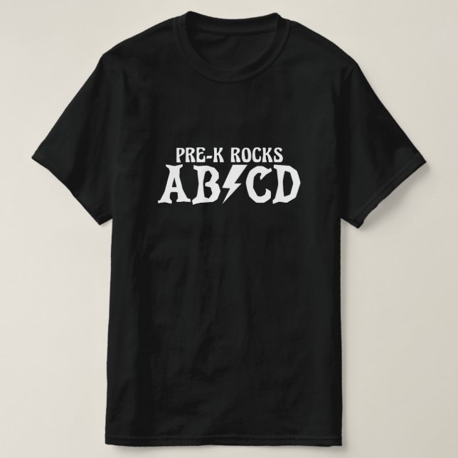 Grundläggande lärare i Sten i Back to school T Shirt (Design framsida)