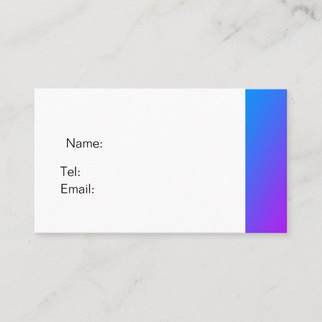 Grundläggande lila för Buss-kort Visitkort (Framsida)