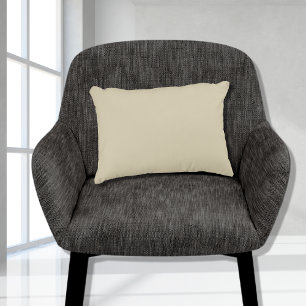 Grundläggande Ljus Beige Tan Sand Enfärgad 11x16 Prydnadskudde