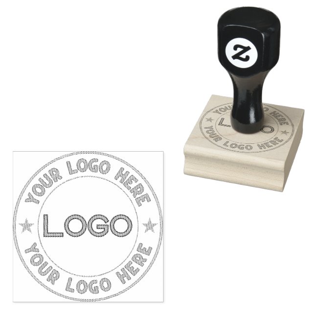Grundläggande logotyp Anpassad Stämpel (Stämplad)