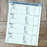 Grundläggande lösenordsspårare med användarnamn oc reklamblad<br><div class="desc">En underbar design för att ordna dina lösenord. Den här designen innehåller ett område där du kan lägga till ditt namn överst. Andra områden inkluderade grundläggande lösenordsinformation för användarnamn och lösenord. Du kan ändra färg pub överst.</div>