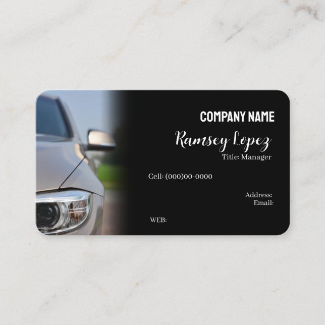 GRUNDLÄGGANDE MALL, AFFÄRSKORT, försäljning Visitkort (Framsida)