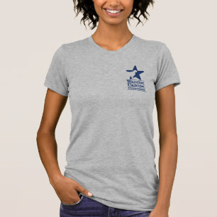 Grundläggande marinlogotyp och website t-shirt