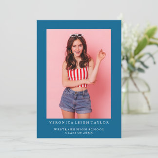 GRUNDLÄGGANDE MINIMALISTISK ANMÄLNING AV PHOTO STU INBJUDNINGAR