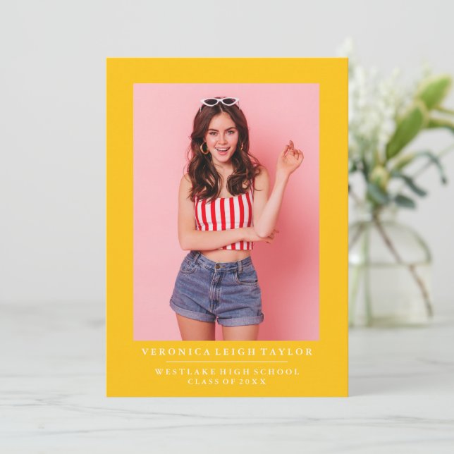 GRUNDLÄGGANDE MINIMALISTISK ANMÄLNING AV PHOTO STU INBJUDNINGAR (Stående Fram)