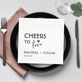 Grundläggande, minimalistisk, enkel modern Cheers  Pappersservett