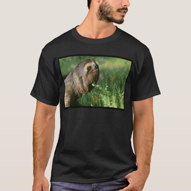 Grundläggande mörk skräddarsy T-tröjamall - T-shirt (Framsida)