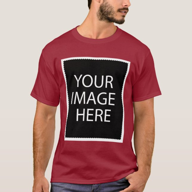 Grundläggande Mörk T-Shirt (Framsida)
