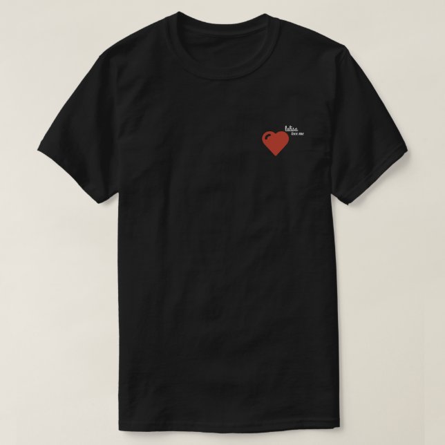 Grundläggande Mörk T-Shirt (Design framsida)