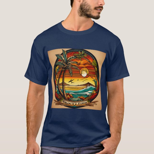 Grundläggande Mörk T-Shirt (Framsida)