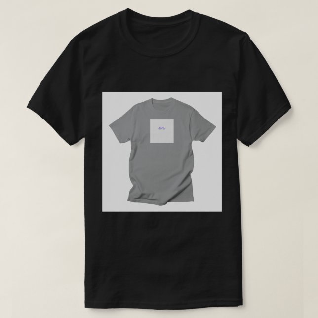 Grundläggande mörk t-shirt (Design framsida)