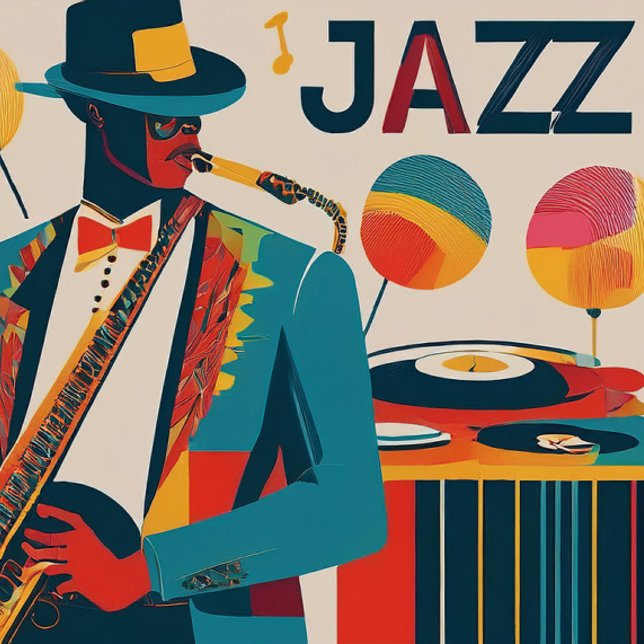 Grundläggande Mörk T-Shirt (Jazz is Alive)