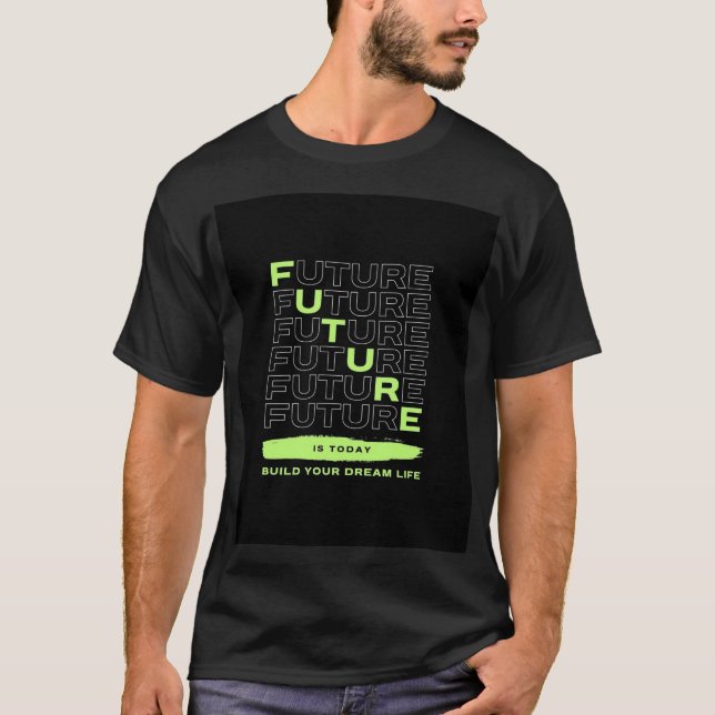 Grundläggande Mörk T-Shirt (Framsida)
