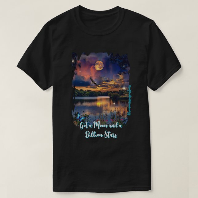 Grundläggande Mörk T-Shirt (Design framsida)