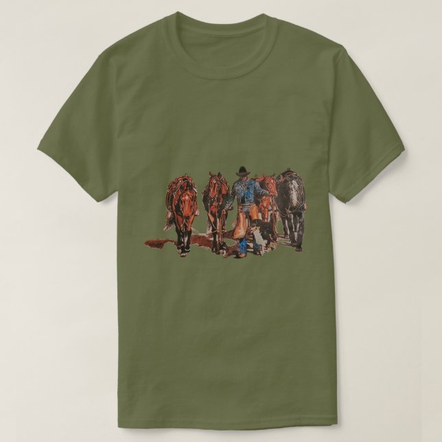 Grundläggande Mörk T-Shirt (Design framsida)