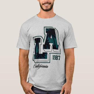 Grundläggande Mörk T-Shirt California 1987