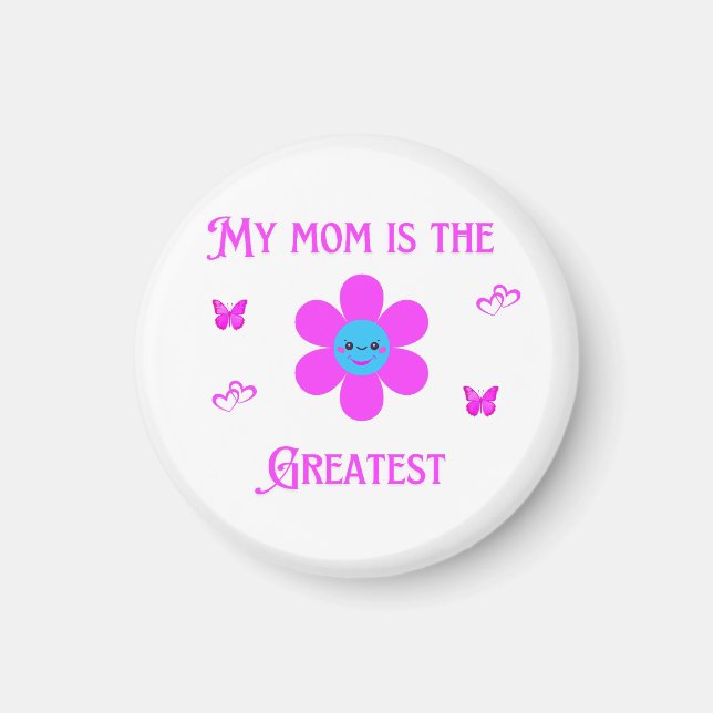 Grundläggande Mörk T-Shirt Magnet (Framsidan)