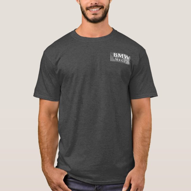 Grundläggande mörk t-shirt med bmw m3-design (Framsida)