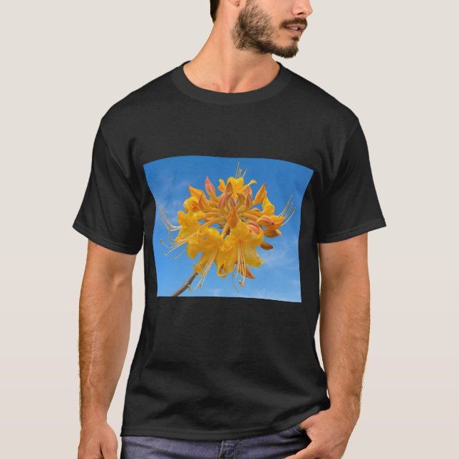 Grundläggande mörk t-shirt med Florida Flame Azale (Framsida)