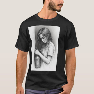 Grundläggande Mörk T-Shirt."Tomt Flaska, ändlös an T Shirt