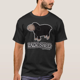 Grundläggande mörk T-tröja för svart får T Shirt