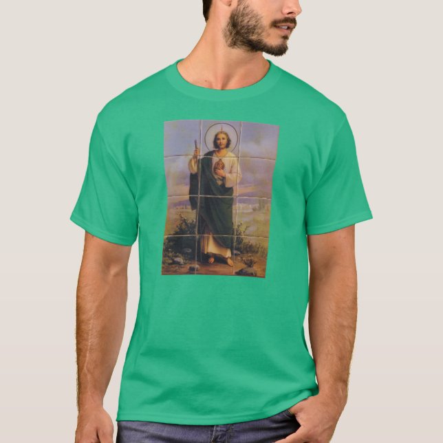 Grundläggande mörk T-tröja, svart SAN-JUDAS Tee Shirt (Framsida)