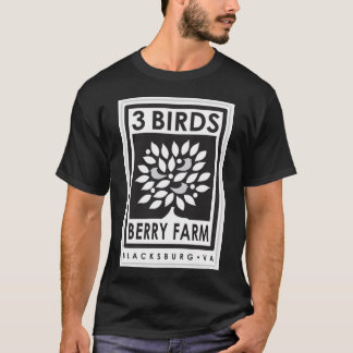 Grundläggande mörk T-tröja T-shirt