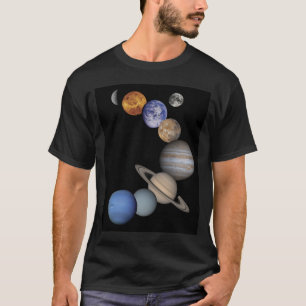 Grundläggande mörk T-tröja T-shirt