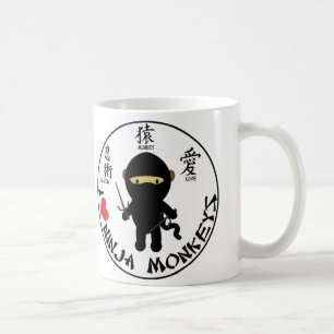 Grundläggande mugg - jag älskar ninjaapor