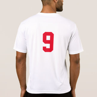 Grundläggande numrerad T-tröja för lagspelare T Shirt