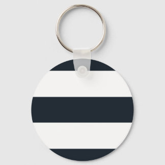 Grundläggande nyckelkedja med rundad knapp - Svart Nyckelring