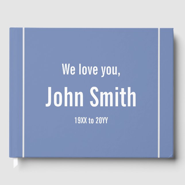 Grundläggande och Elegant - huvudbok/minnesbok Gästböcker (Framsida)