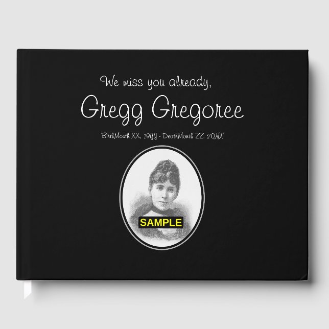 Grundläggande och enkel minnesgäst Bok (Framsida)