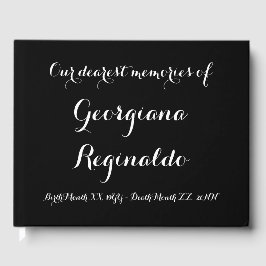 Grundläggande och enkla kondoleanser gästböcker