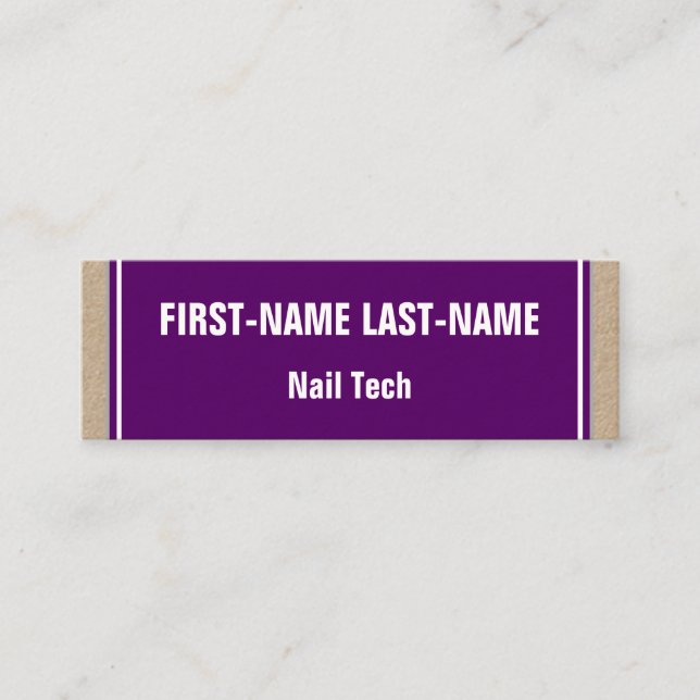 Grundläggande och Minimalist nagelTechvisitkort Mini Visitkort (Framsida)