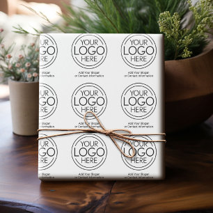 Grundläggande Office Business-Logotyp med kontakti Presentpapper