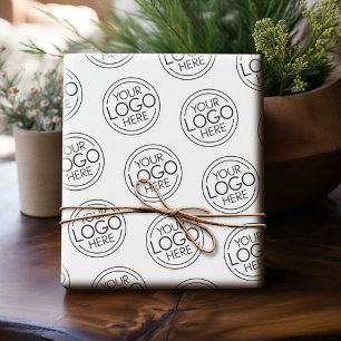 Grundläggande Office Business-Logotyp med kontakti Presentpapper